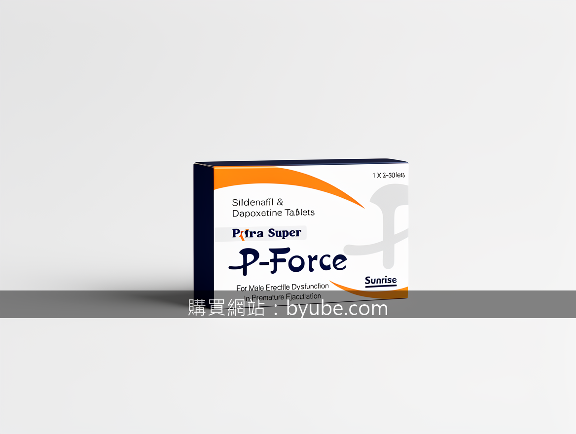 Minimalist product photography. Photograph the P-Force Sildenafil & Dapoxetine T